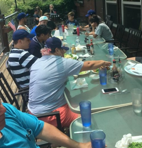 07-11-18 lunch after class at the lake with Maori kids