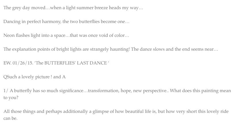 Butterfly's Last Dance
